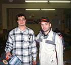 064-Stanco ma soddisfatto e con la coppa in tasca. Francesco ed il suo mentore Poddo .JPG